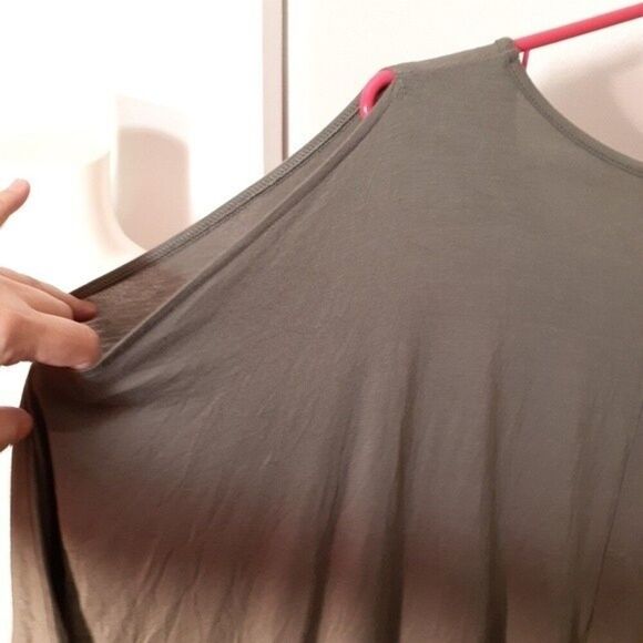 Dg2 top nwot soft knit cold shoulder shirt l xl 1x diane Gilman casual office - Picture 6 of 6